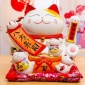 招财猫摆件 开业电动摇手大号陶瓷创意发财猫店铺创意礼品批发