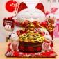 厂家供应招财猫摆件大号陶瓷储蓄罐存钱罐日本创意店铺开业礼品